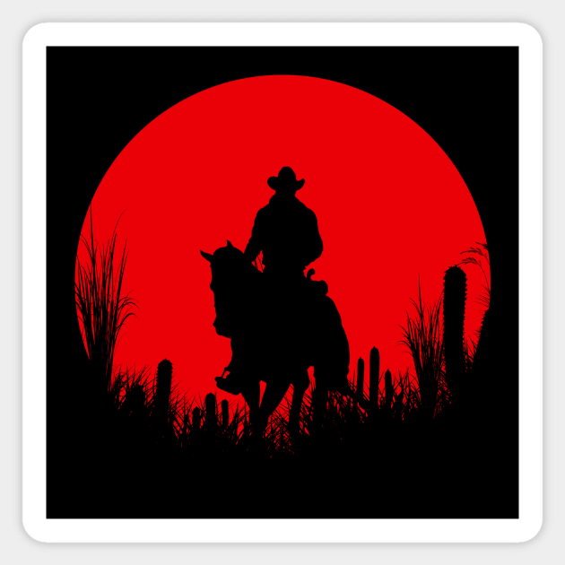 Red Dead Sticker by Other Design